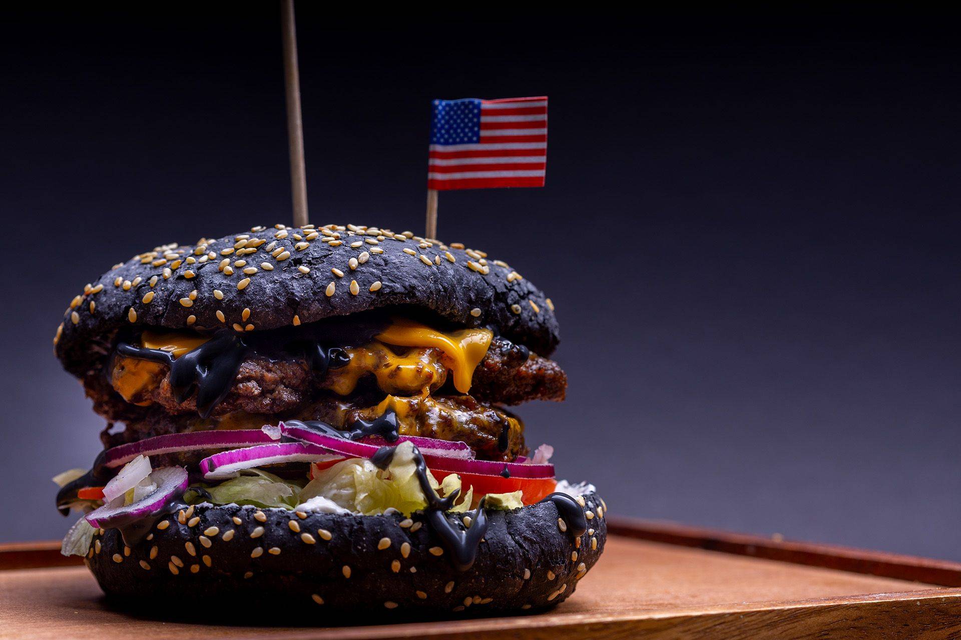 Black Man burger fotó: Mészáros Zsolt